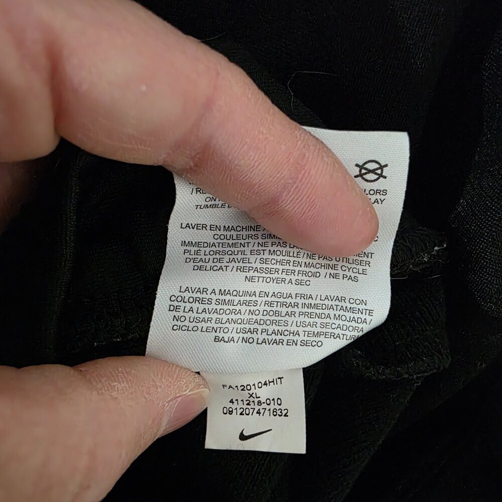 Nike Men's Black and White Striped Full Zip Track Jacket Size XL - Picture 5 of 9